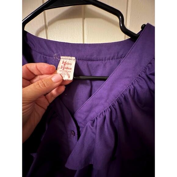 Malco Modes 2 Piece Square Dance Set Rockabella 3 Layer Skirt/ Ruffle Top M - Picture 2 of 4